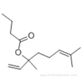 Butanoic acid,1-ethenyl-1,5-dimethyl-4-hexen-1-yl ester CAS 78-36-4